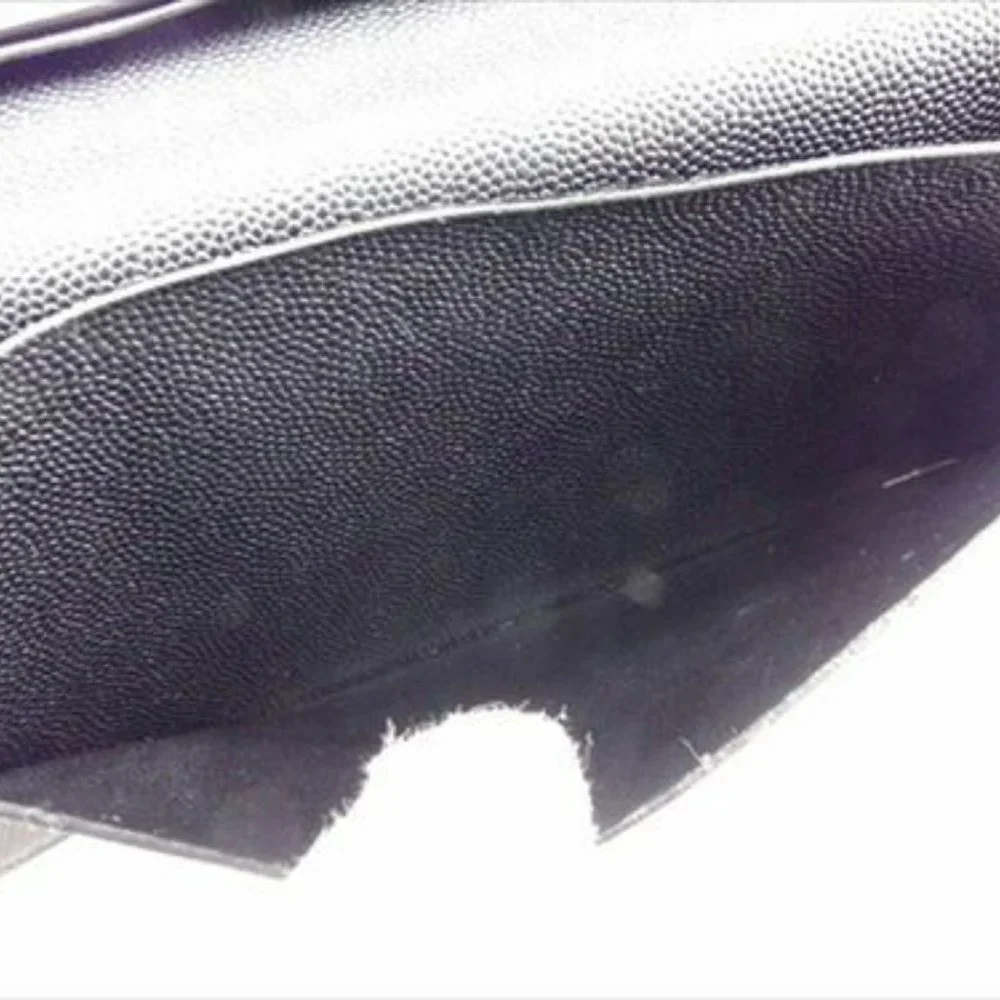 Cartier Wallet Purse Long Wallet Black Silver Mens Authentic Used T7084 - Picture 6 of 9